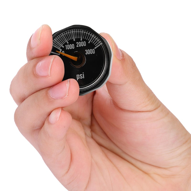 Mini Pressure Gauge 1Pc Aluminum Outer Case High Quality Material - Clear Number Markings Portable Design Precision Valve Pressure Measuring Tool for Carbon Dioxide Pressure Detection - Image 4