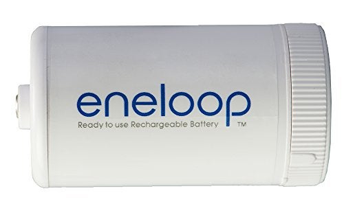 Eneloop Panasonic BQ-BS1E4SA D Size Battery Adapters for Use with Ni-MH Rechargeable AA Battery Cells, 4 Pack - Image 5