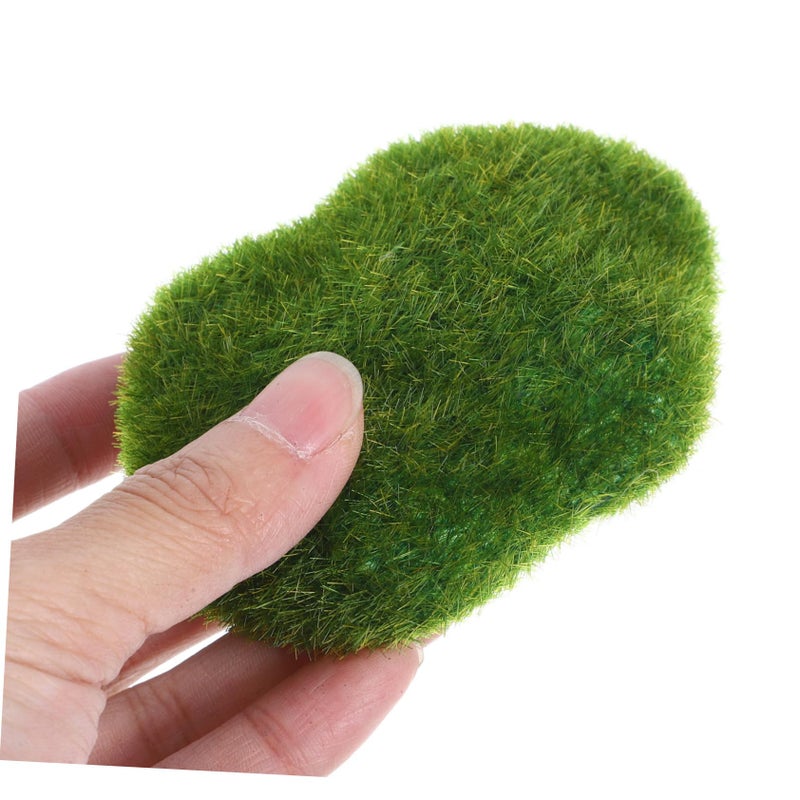 4 قطع أحجار طحالب صناعية واقعية كرات اصطناعية لتزيين حديقة المناظر الطبيعية المصغرة DIY - Image 4