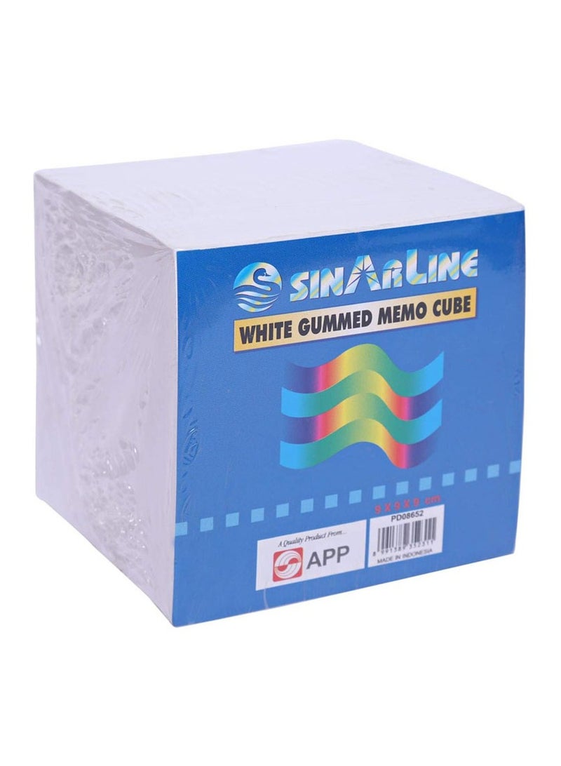 SINARLINE Sinar Line Memo Cube Paper 90 x 90 x 90 mm White