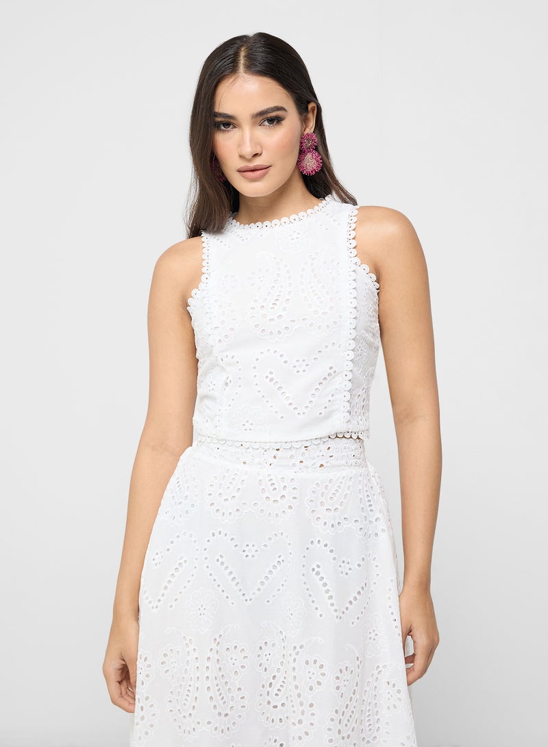 ELLA Lace Sleeveless Top & Skirt Set  - Image 3
