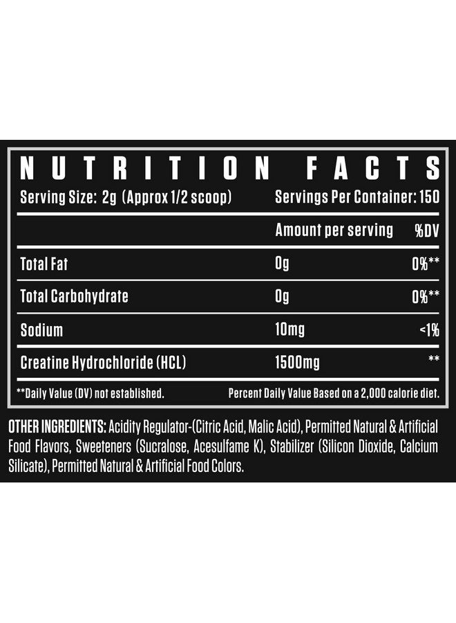 Dexter Jackson Black Series Creatine HCL | Fruit Punch Flavor | 150 Servings, 300gm | Advanced Creatine Hydrochloride for Enhanced Performance - Image 4