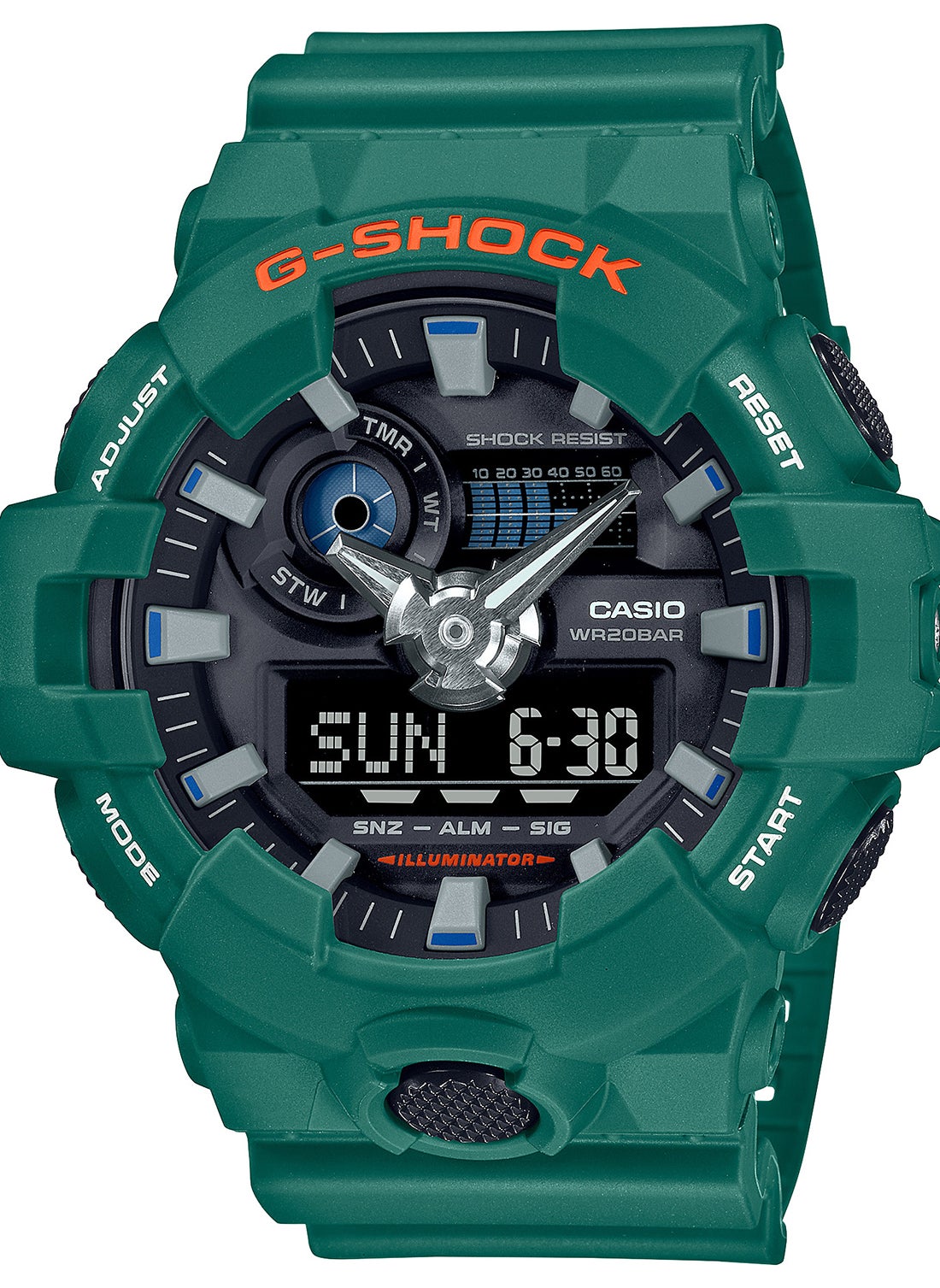 G-SHOCK Men's Analog+Digital Resin Wrist Watch GA-700SC-3ADR - 45 Mm 