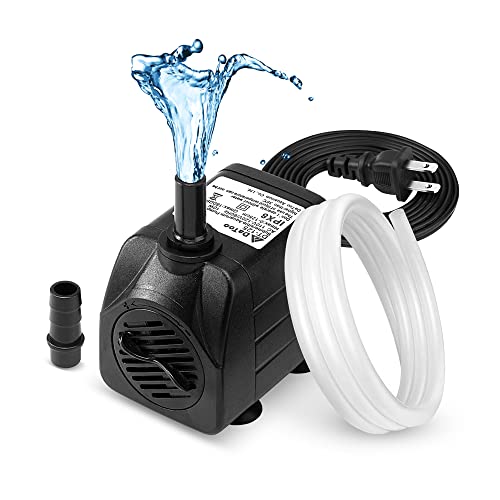 DaToo 160GPH 10W Submersible Water Pump Fountain Pump Ultra Quiet For Aquariums Fish Tank Pond Fountain Statuary Water Feature Hydroponics - Image 1