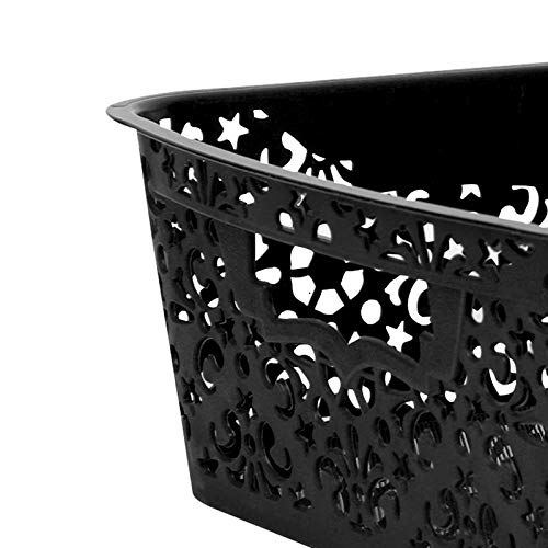 Cutting EDGE Plastic Storage Turkish Baskets without Lid Set of 3 Storing Fruit Vegetable Toys, Kitchen Bathroom Stationary Tools (Brown, Beige, White, Medium) - Image 5