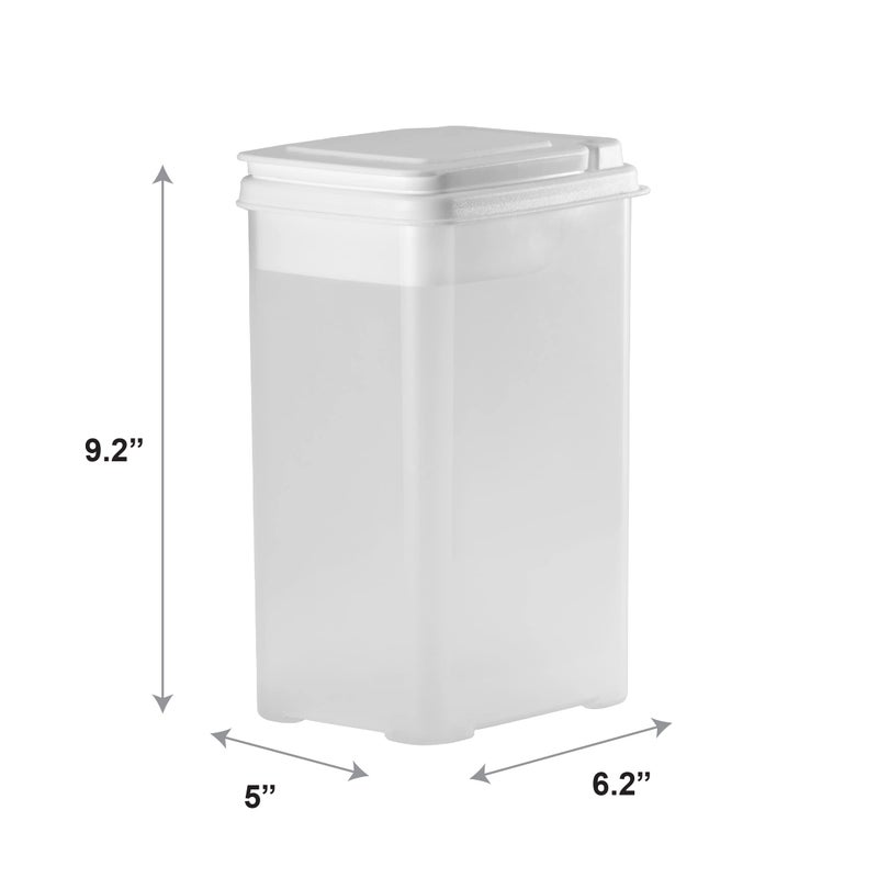 Buddeez Flour and Sugar Container - 3.75 Quart All Purpose Kitchen Organization and Storage Unit, Large Food Storage Container For Kitchen and Organizing Your Pantry (with Scoop) - Image 3
