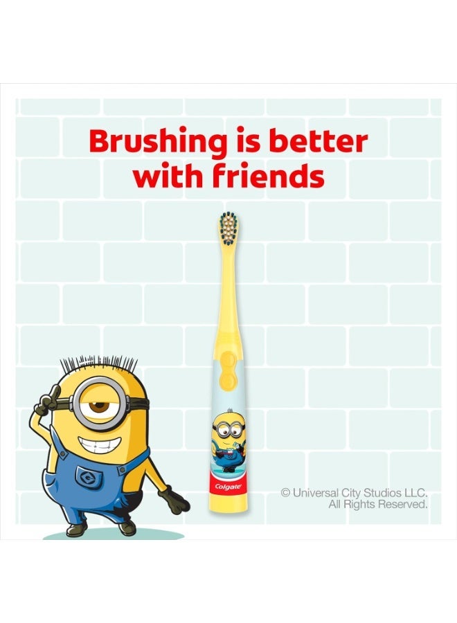 Colgate Kids Extra Soft Sonic Battery Powered Minions Toothbrush - 1 pc - Image 3