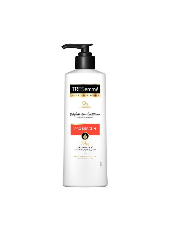 Tresemme - Pro Keratin Conditioner with Hydrolyzed Keratin & Marula Oil for up to 72Hr Frizz Control, Free from Sulphates, Parabens & Dyes - Image 1