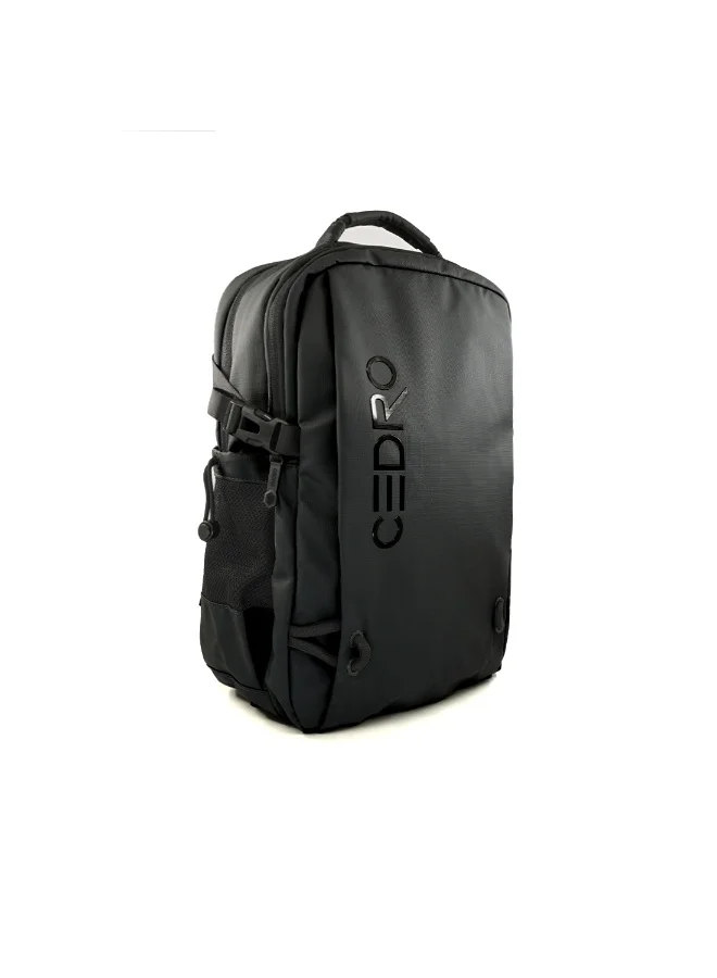 Cedro Cedro Waterproof Backpack â€“ Black | Lightweight 600D Polyester, Daily School & Travel Bag