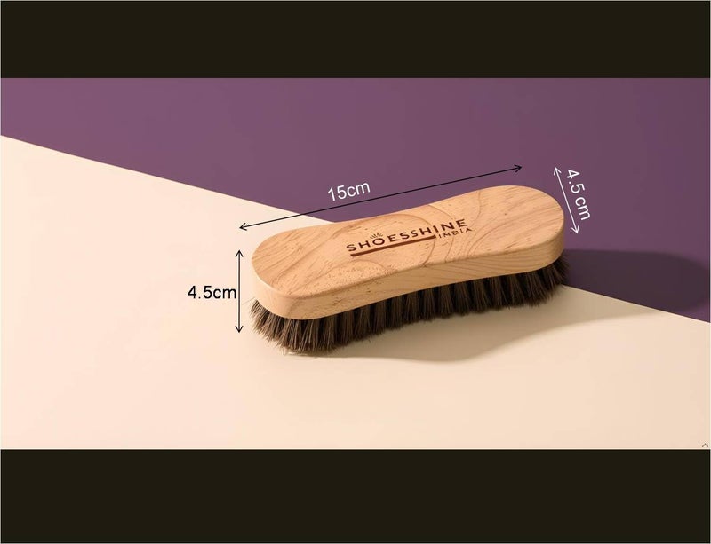 SHOESHINE Shoe Brush for Cleaning & Polish (Pack of 2) Fine Quality Leather Shoes & Boot Brushes - Image 5