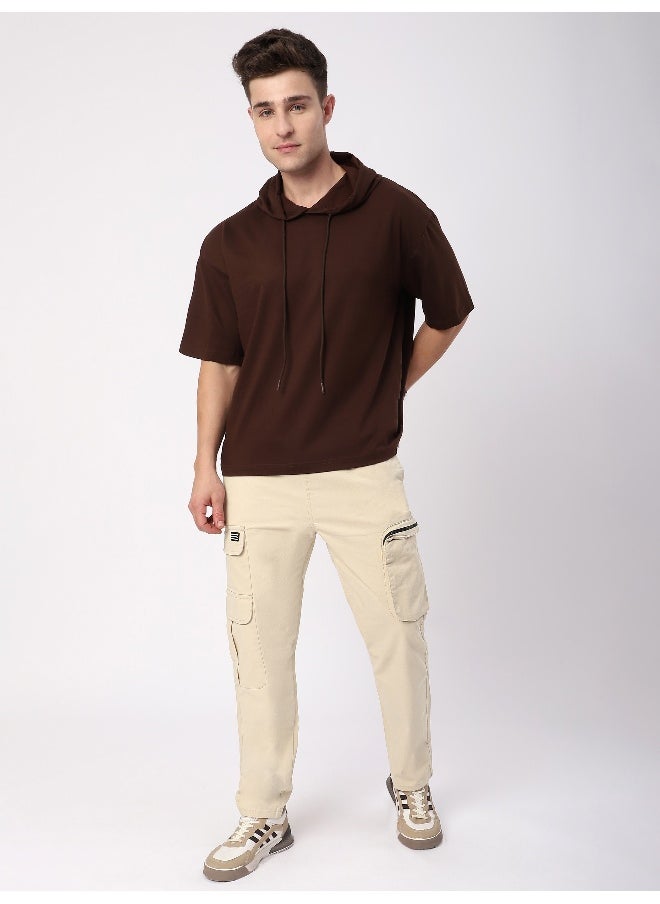 Beyoung - Off White Zip Pocket 3D Cargo Pants - Image 1