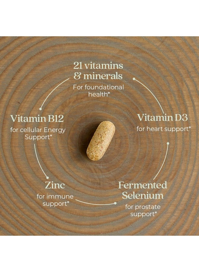 New Chapter Men's Multivitamin for Immune, Stress, Heart + Energy Support with Fermented Nutrients - Every Man's One Daily, Made with Organic Vegetables & Herbs, Non-GMO, Gluten Free - 48 ct - Image 3