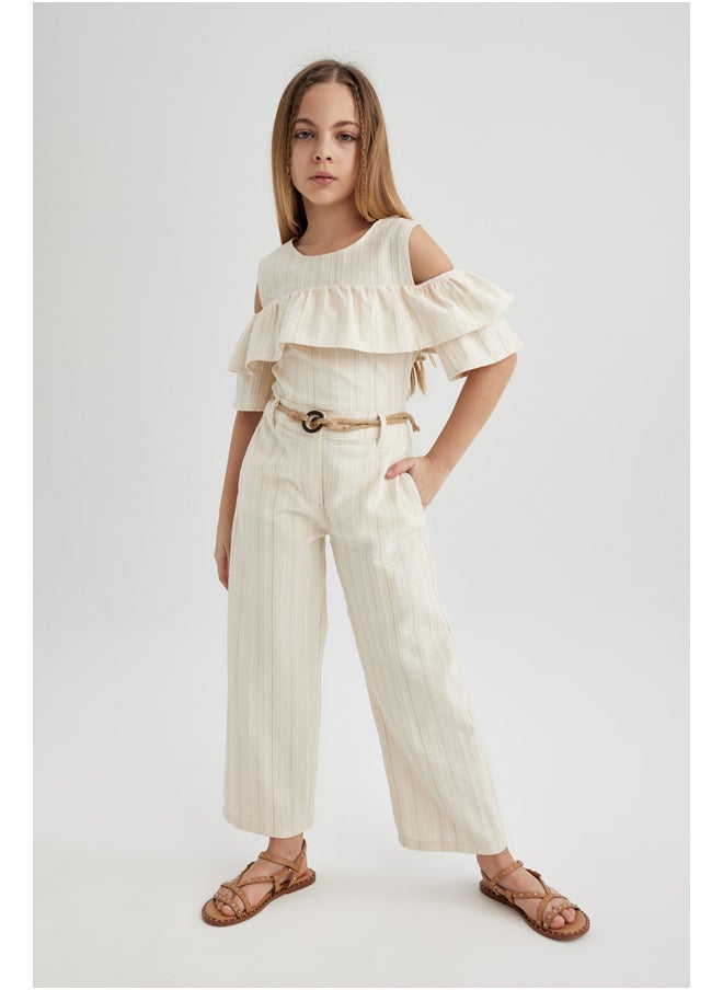 DeFacto - Girl Wide Leg Woven Trousers - Image 1