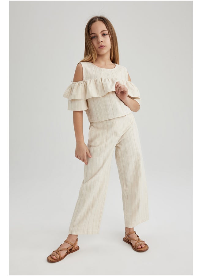DeFacto - Girl Wide Leg Woven Trousers - Image 1