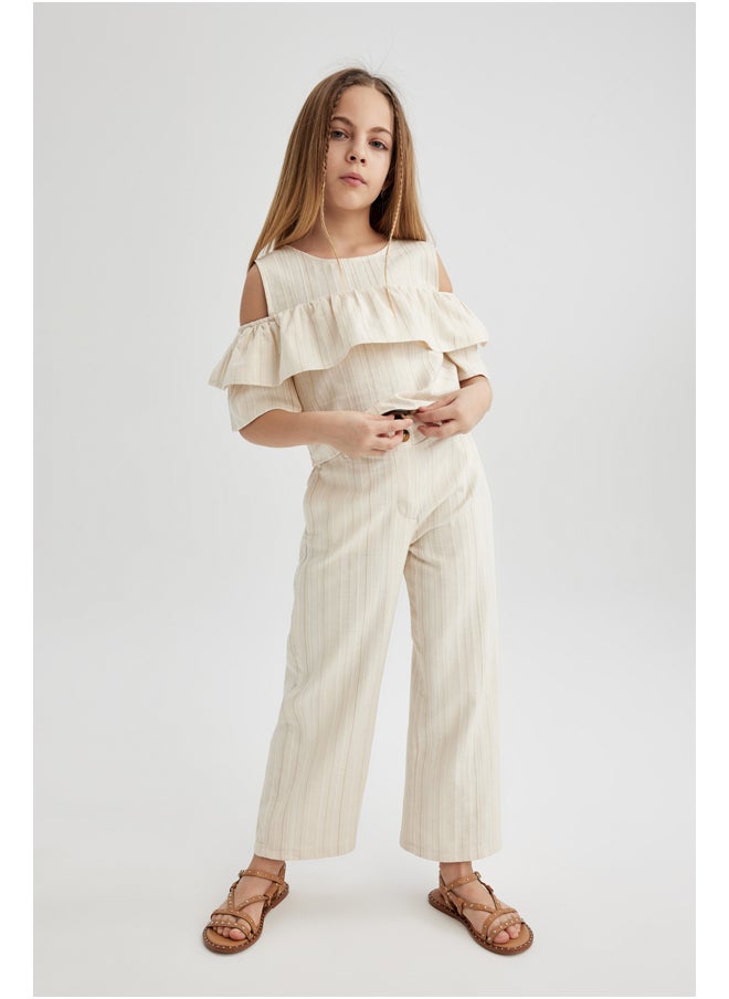 DeFacto - Girl Wide Leg Woven Trousers - Image 1