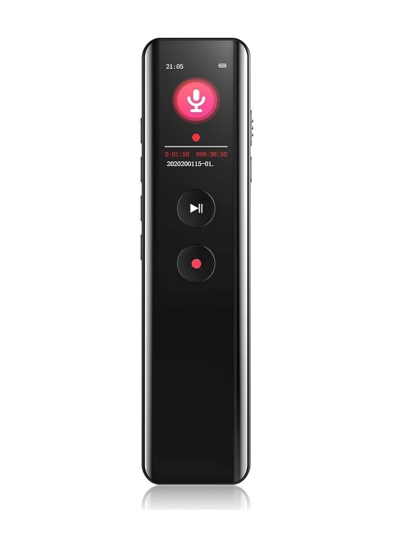REMAX RP3 Digital Voice Recorder, Portable Audio Recorder with Noise Reduction, 30H Recording Time, MP3 Player Function, Dual Curved Glass Design  - Image 1