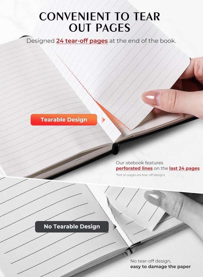 AISBUGUR Pocket Notebook, Small Notebook, 2-Pack Total 320 Pages,3.7" x 5.7" Pocket Notebook (2 Pack, Black1) - Image 3