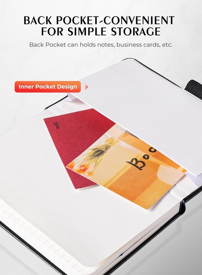 AISBUGUR Pocket Notebook, Small Notebook, 2-Pack Total 320 Pages,3.7" x 5.7" Pocket Notebook (2 Pack, Black1) - Image 4