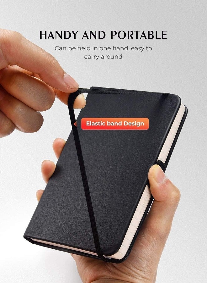 AISBUGUR Pocket Notebook, Small Notebook, 2-Pack Total 320 Pages,3.7" x 5.7" Pocket Notebook (2 Pack, Black1) - Image 5