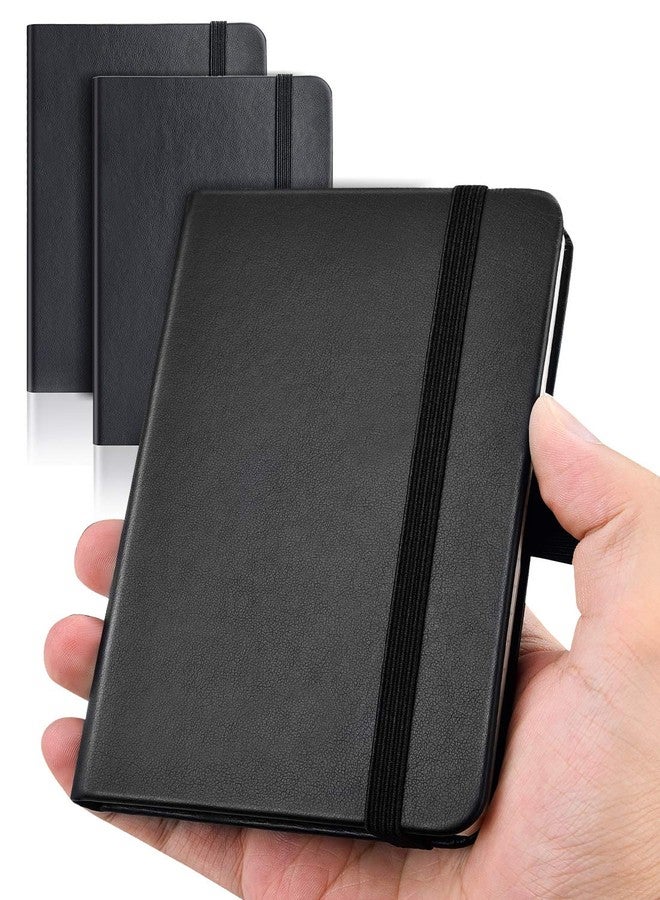 AISBUGUR Pocket Notebook, Small Notebook, 2-Pack Total 320 Pages,3.7" x 5.7" Pocket Notebook (2 Pack, Black1) - Image 1
