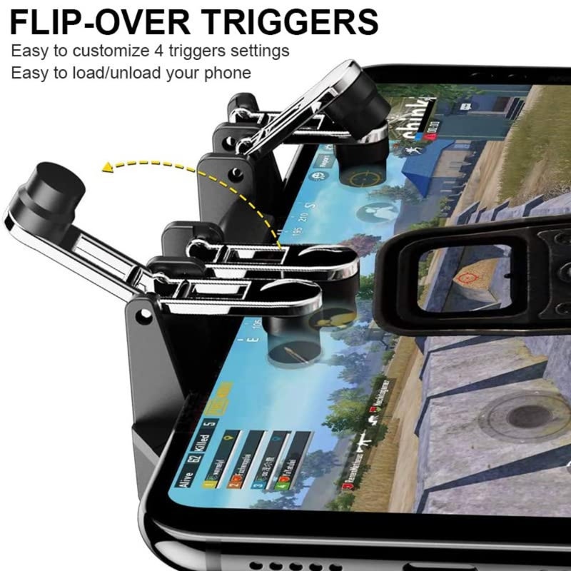 11 in 1 PUBG Mobile Controller Combo with Phone Coolerand4000mAh Battery L2R2 Triggers for PUBG/Call of Duty/Free Fire/Fornite, compatible with 4.7-6.5" iPhones and Android Phones - Image 4