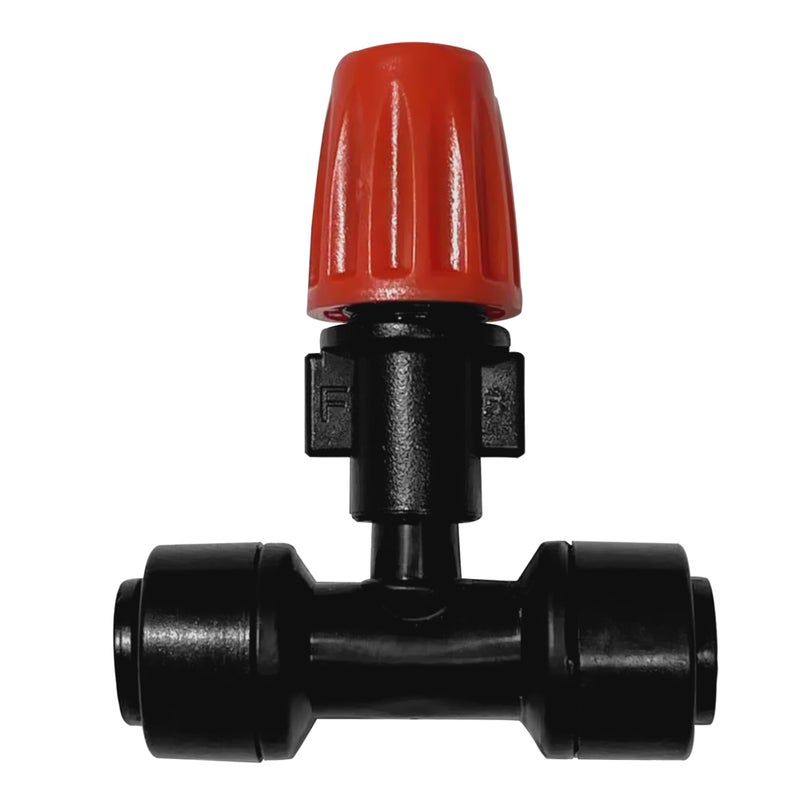 Spalolen 20PCS Push-to-Fit Drip Irrigation Micro Spray Emitters for 1/4 inch Irrigation Tubing, Three-Way Adjustable Atomizing Nozzle, Irrigation Dripper Sprinklers for Garden Greenhouse Agricultural - Image 1