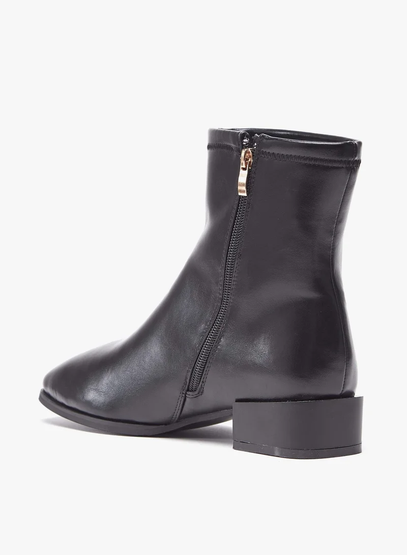 Flora Bella By Shoexpress Women Solid High Cut Boots with Zip Closure