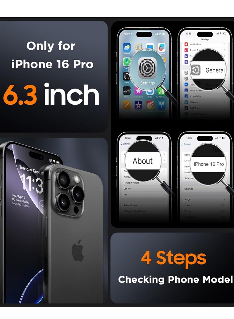 BORTONY iPhone 16 Pro Case 6.3 inch Liquid Silicone Case iPhone 16 Pro Cover Gel Rubber Soft Silky Touch Shockproof Thin Protective Cover for Apple iPhone 16 Pro - Image 2