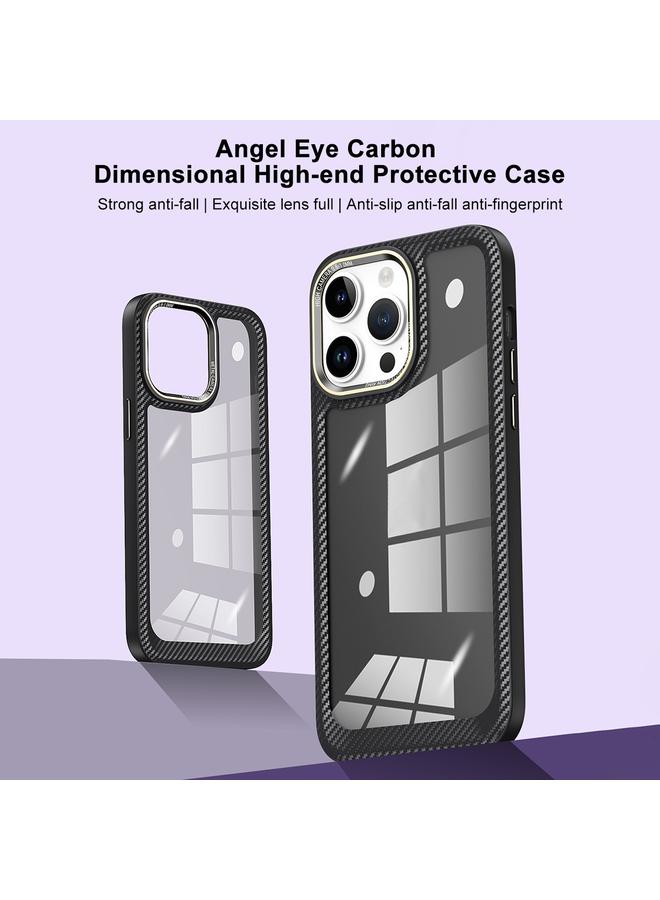 Zaboon Case For iPhone 13 Pro Carbon Fiber Transparent Back Panel Phone Case - Image 3