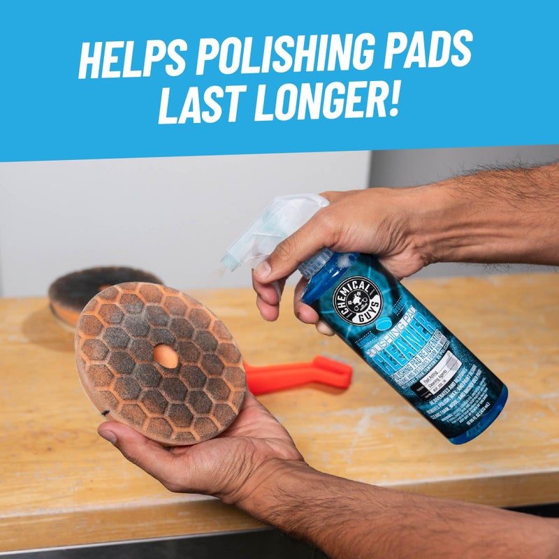 Chemical Guys BUF_333_16 Foam and Wool Polishing Pad Cleaner, Citrus-Based, 16 fl oz - Image 3
