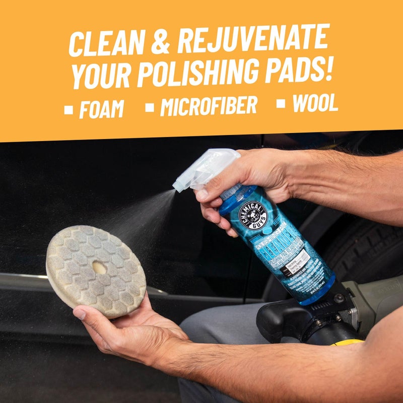 Chemical Guys BUF_333_16 Foam and Wool Polishing Pad Cleaner, Citrus-Based, 16 fl oz - Image 2