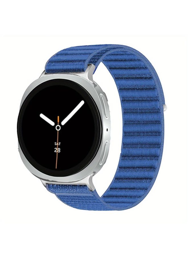 Deep Blue Nylon Sport Strap For Samsung Galaxy Watch 8 And Watch Classic - Image 1
