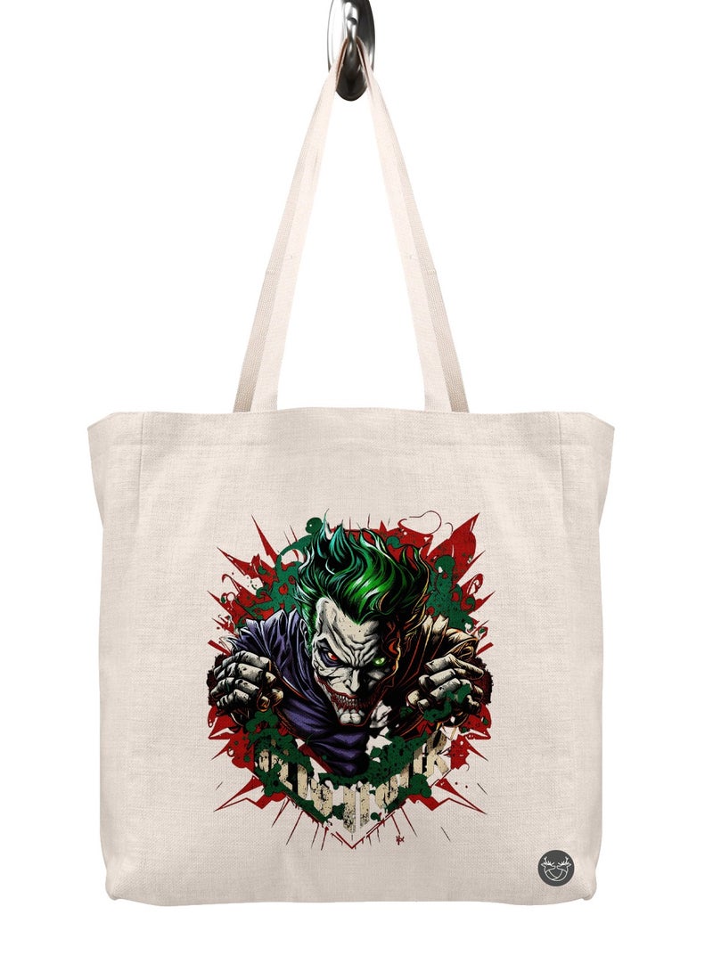 Canvas bag with Joker design print
