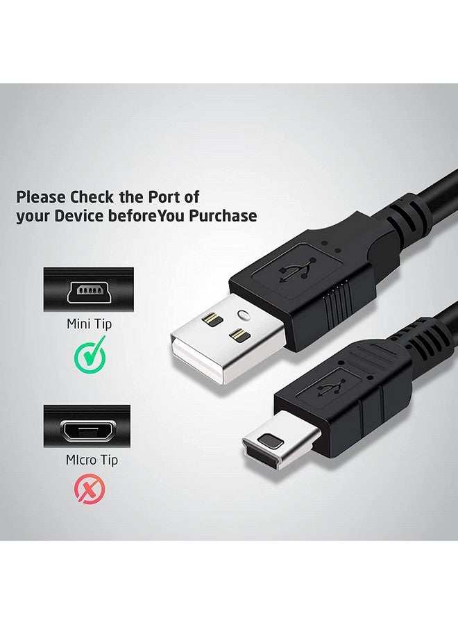 BRENDAZ 10-Pack- Mini Usb Cable 1Ft Usb Type A Male To Mini B Usb Charging Cord & Data Transfer Compatible With Gopro Hero4 Hero3, Dslr Eos, Powershot Camera, Usb Mic, Garmin Gps, Mp3, Ps3 Controller (1-Feet)  - Image 2
