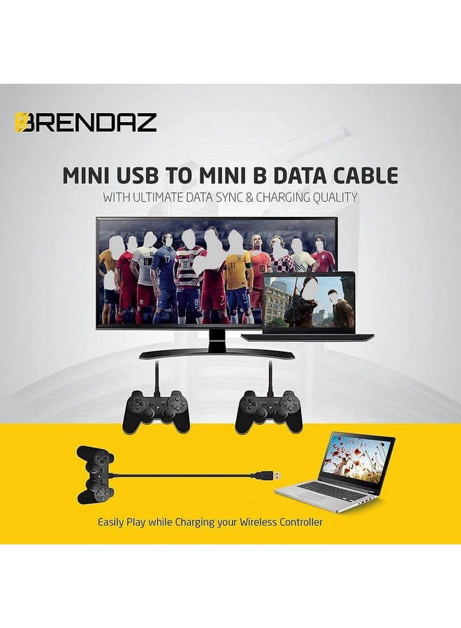 BRENDAZ 10-Pack- Mini Usb Cable 1Ft Usb Type A Male To Mini B Usb Charging Cord & Data Transfer Compatible With Gopro Hero4 Hero3, Dslr Eos, Powershot Camera, Usb Mic, Garmin Gps, Mp3, Ps3 Controller (1-Feet)  - Image 5