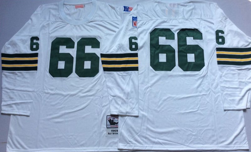 Green Bay Packers Hall of Fame Retro Jersey - Numbers 92, 5, 15, 66, MN