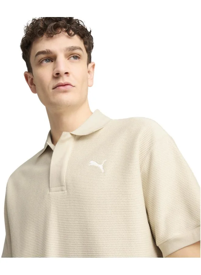 Puma Alpine Snow PREMIUM Essentials Relaxed Jacquard Polo Unisex for Men | Best Price UAE