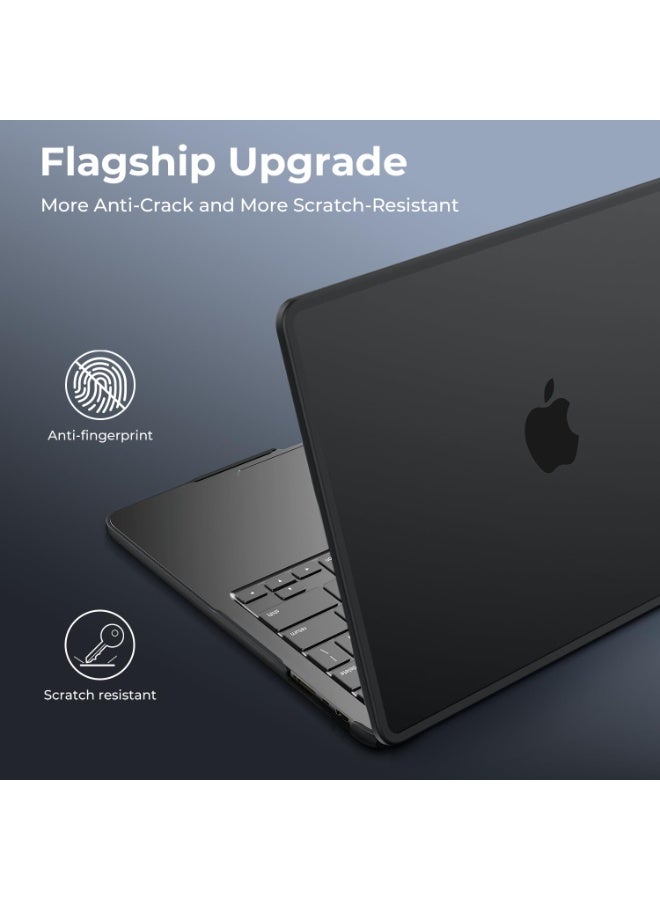 KISSUN Case compatible for 2025 2021-2024 MacBook Pro 14 inch M5 A3434 A3426 A3427 M4 A3112 A3185 A3401 M3 A2918 A2992 M2 A2779 M1 A2442 Pro/Max, TPU+ Matte Protective Cover, Frosted Black - Image 4