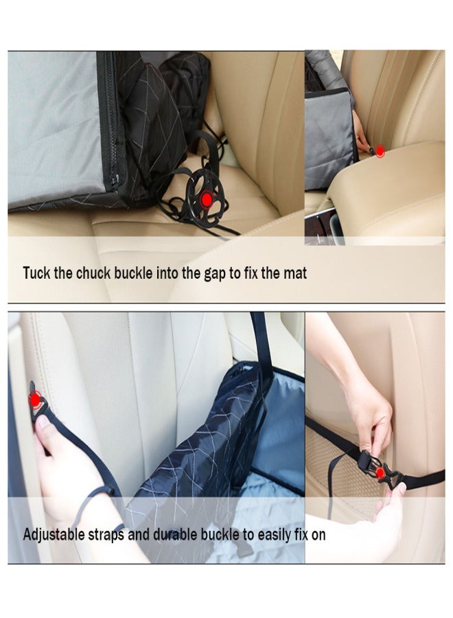 DogLemi Car Seat Cover for Pets Dog Booster Seat Water-resistant Foldable Travel Safety Seat Protector - Image 5