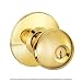 Lawrence Door Knob Cylindrical Lock Storeroom Function Key unlocks Exterior Polished Brass Finish LH5307OB US3 UL Certified ANSIBHMA Grade 2 Commercial Door Knob for Heavy Duty Use Embassy Series - Image 2