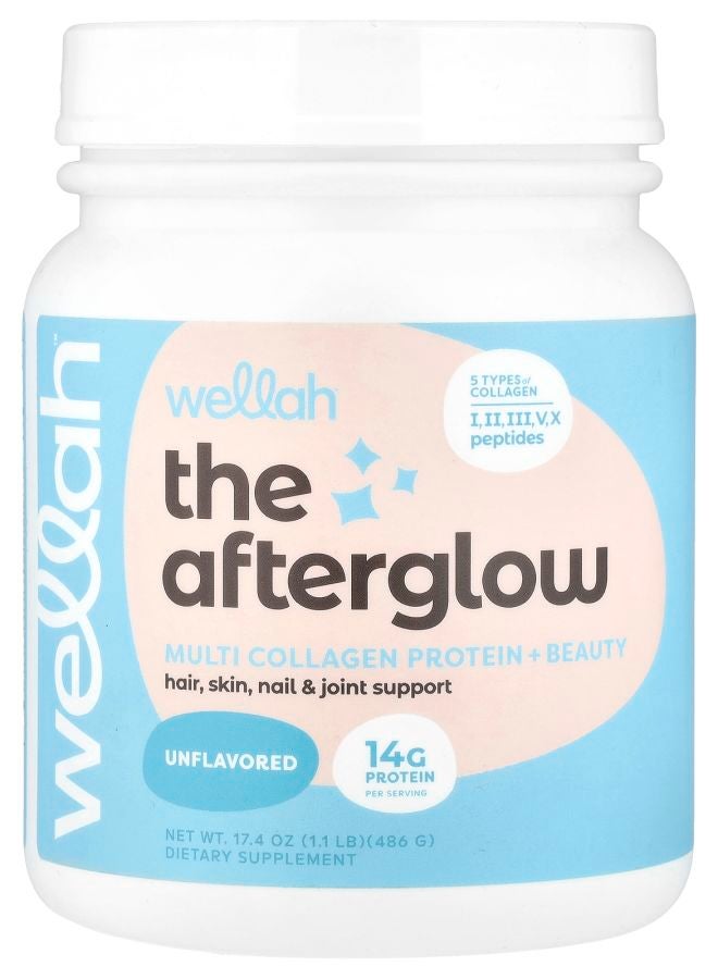 The Afterglow Multi Collagen Protein + Beauty Unflavored 1.1 lb (486 g)