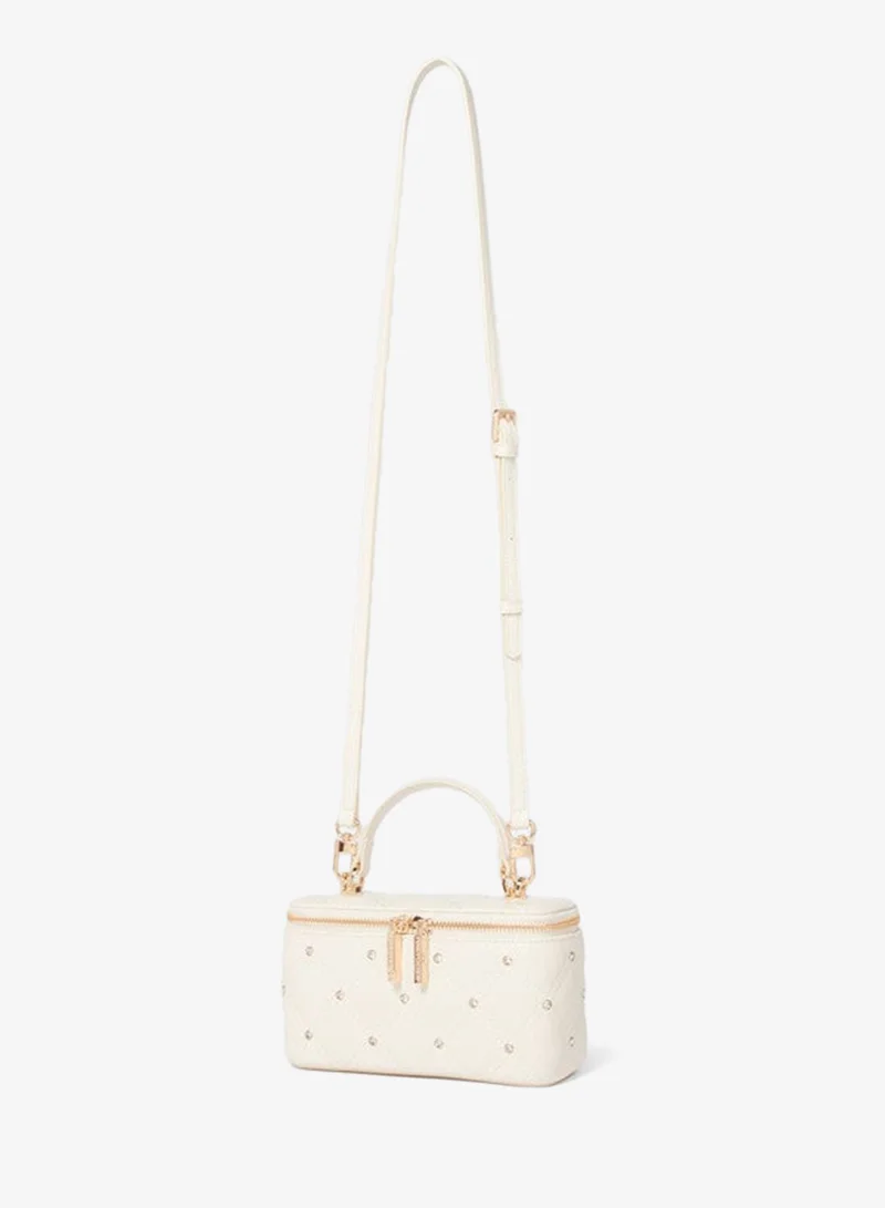 forever new  SIGNATURE CLOVER Embellished Top Handle Bag for Women | Best Price UAE