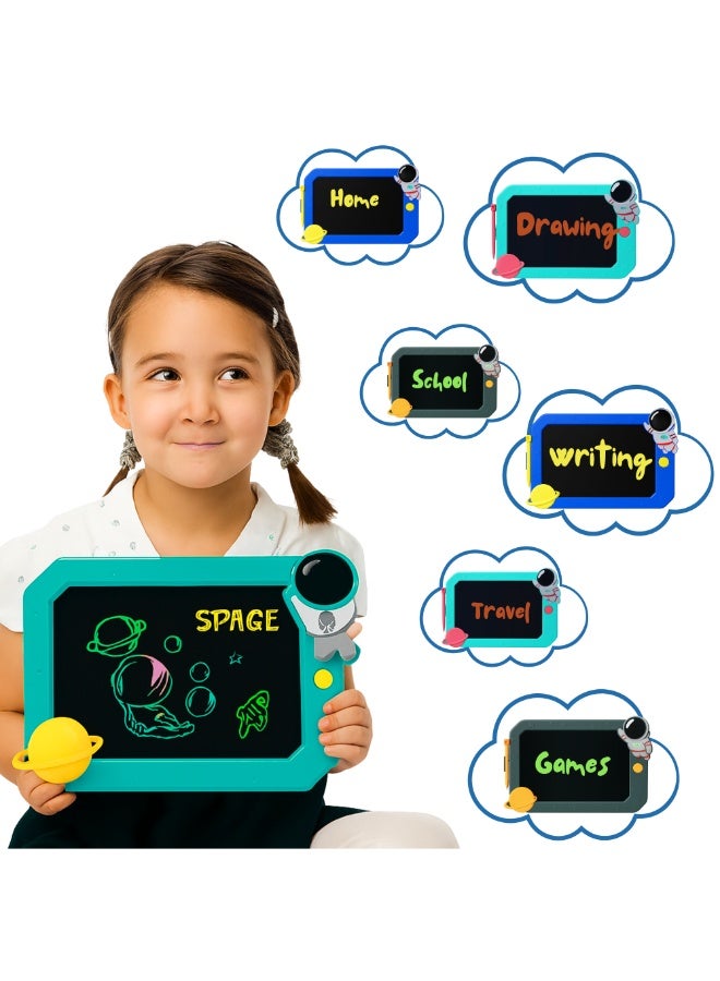 VIO 10 Inch LCD Writing Tablet Kids Doodle Pad Educational Writing Tablet 10 Inch Colorful Doodle Board Drawing Tablet Erasable Reusable Electronic Drawing Pad Drawing Board Early Learning Toys for Boys Girls Toddlers Kids Educational Toys Creative Drawing Pad with Vibrant Eye Safe LCD Colorful Screen with Stylus Lock Erase Button for Home School Preschool Birthday Gifts Party Favors Goody Bag Stuffers Classroom Rewards - Image 2