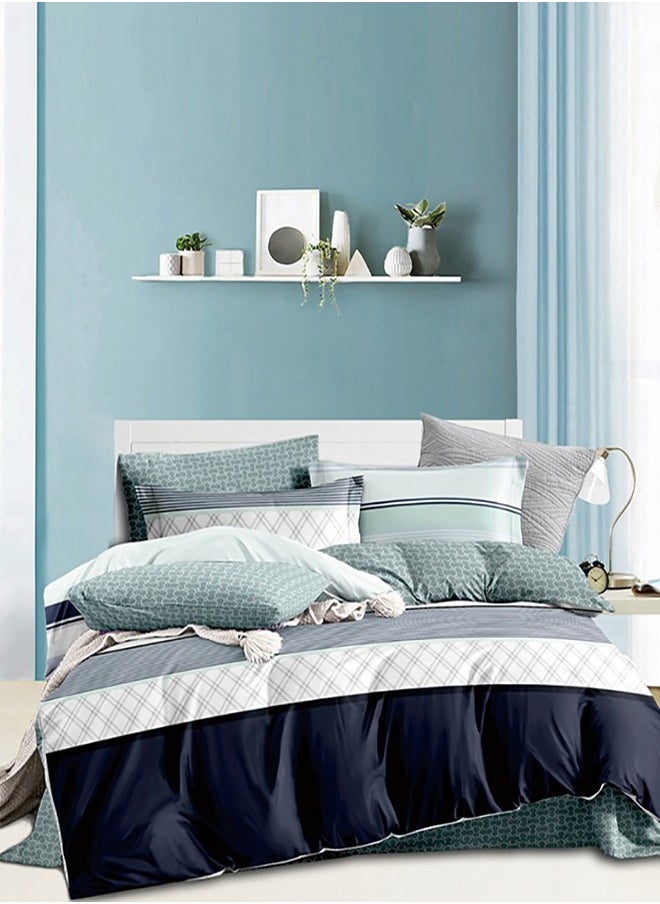 PACHA HOME FiberSoft Printed Quilt - 240*260 with 2 pillowcases 50*70. 