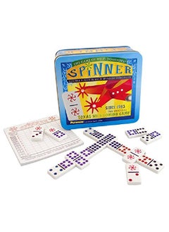 Spinner: The Game Of Wild Dominoes, Double 9 Set Plus 11 Wild Spinner Tiles Board Game, Tin Box Carrying Case