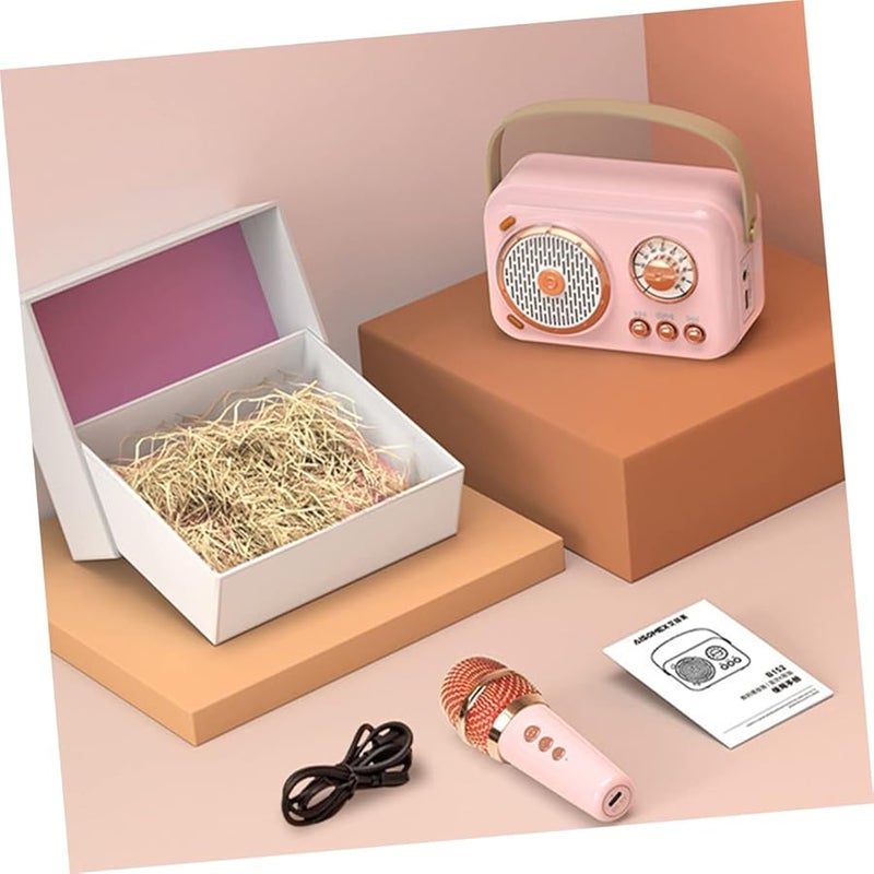 مكبر صوت لاسلكي محمول مع ميكروفون، تصميم مدمج محمول باليد للحفلات المنزلية والفعاليات الخارجية - Image 5