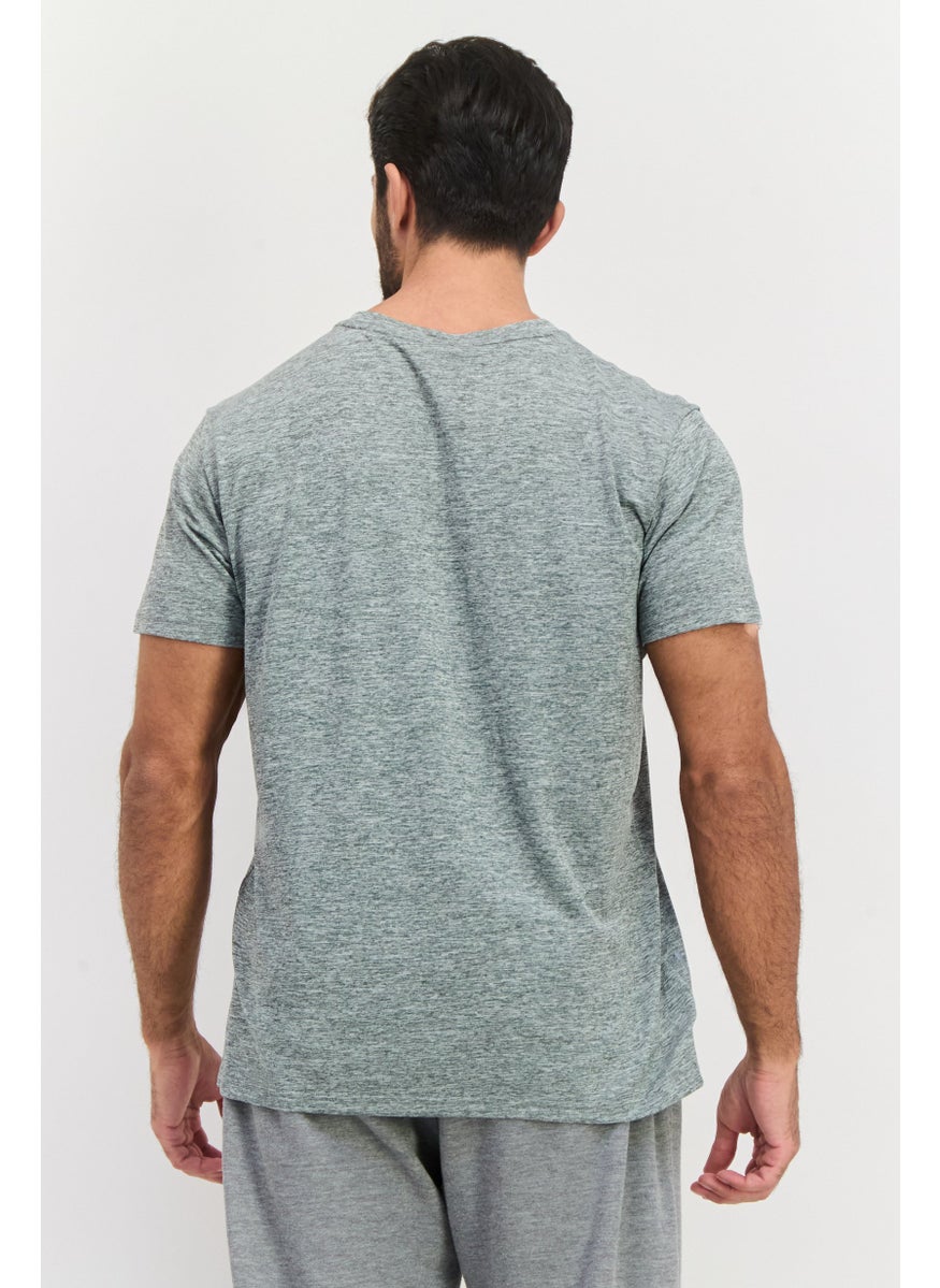 PUMA Men Sportswear Fit Short Sleeve Training T Shirt, Grey  - Image 3