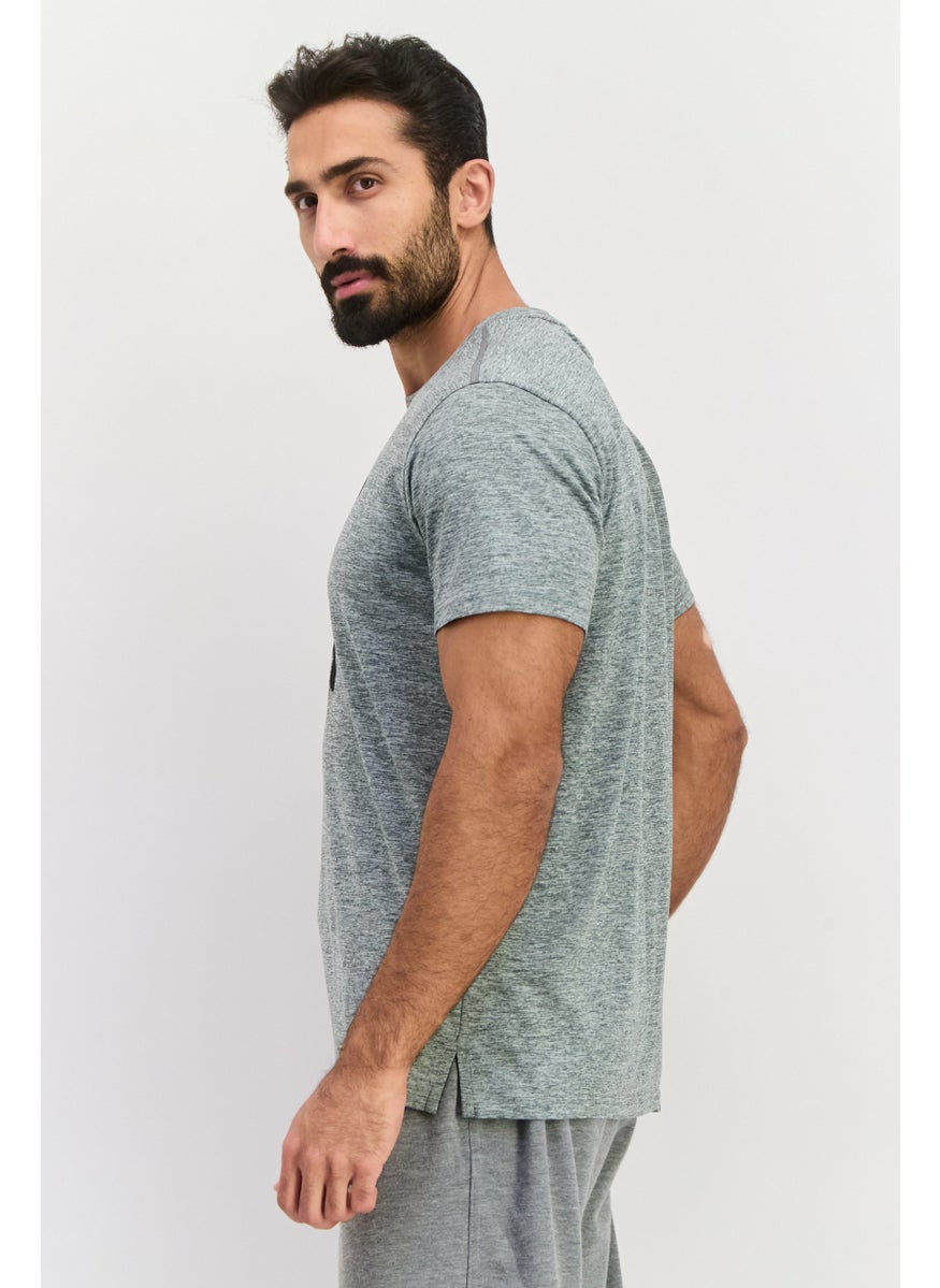 PUMA Men Sportswear Fit Short Sleeve Training T Shirt, Grey  - Image 2