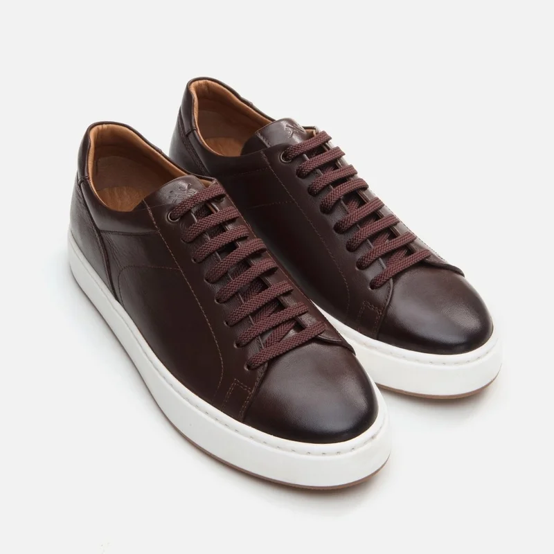 Hotiç 02AYH292340A480 GENUINE Leather Brown Men's Casual Shoes