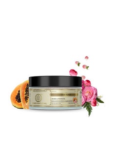 Rose & Papaya Face Scrub | Ayurvedic Scrub For Face | Moisturizing Face Scrub | Face Scrub For Removing Blackheads | Free From Harsh Chemicals | Suitable For All Skin Types